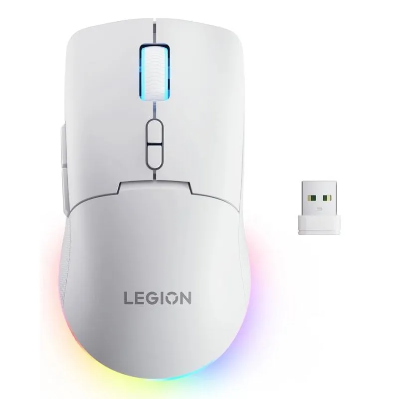 Mouse Lenovo Legion M220 Ambidestro Bluetooth 5000 DPI Bianco RGB - immagine 1