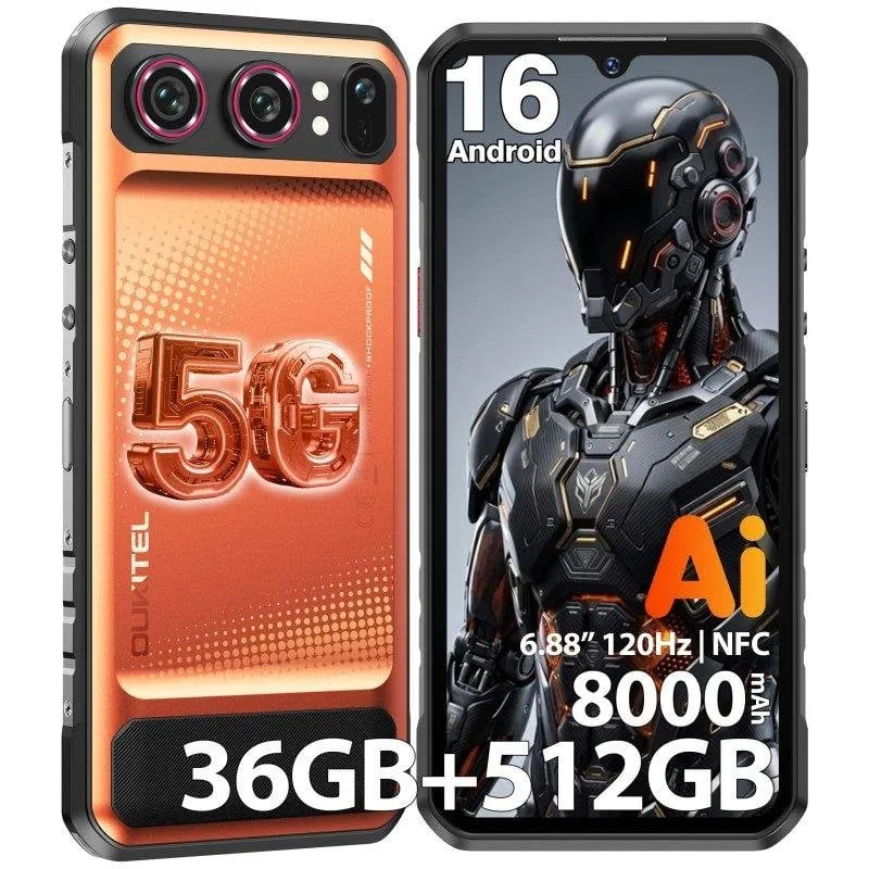 Oukitel WP68 Air 5G Arancione 12GB 6.88" 512GB Dual SIM - immagine 1