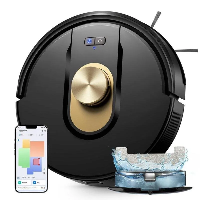 Robot Aspirapolvere e Lavapavimenti Vactidy W9 Navigazione LiDAR 5000Pa Controllo App 150min - immagine 1