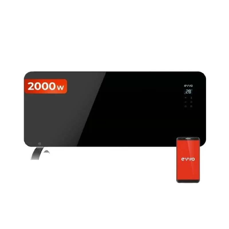 Radiatore Elettrico Evvo Home C 2000W Wifi con Termostato e Telecomando - immagine 1