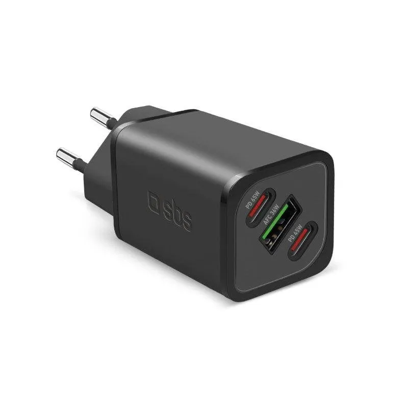 Caricabatterie GaN SHARP TETRGANUSB2C65W 65W 3 Porte USB - immagine 1