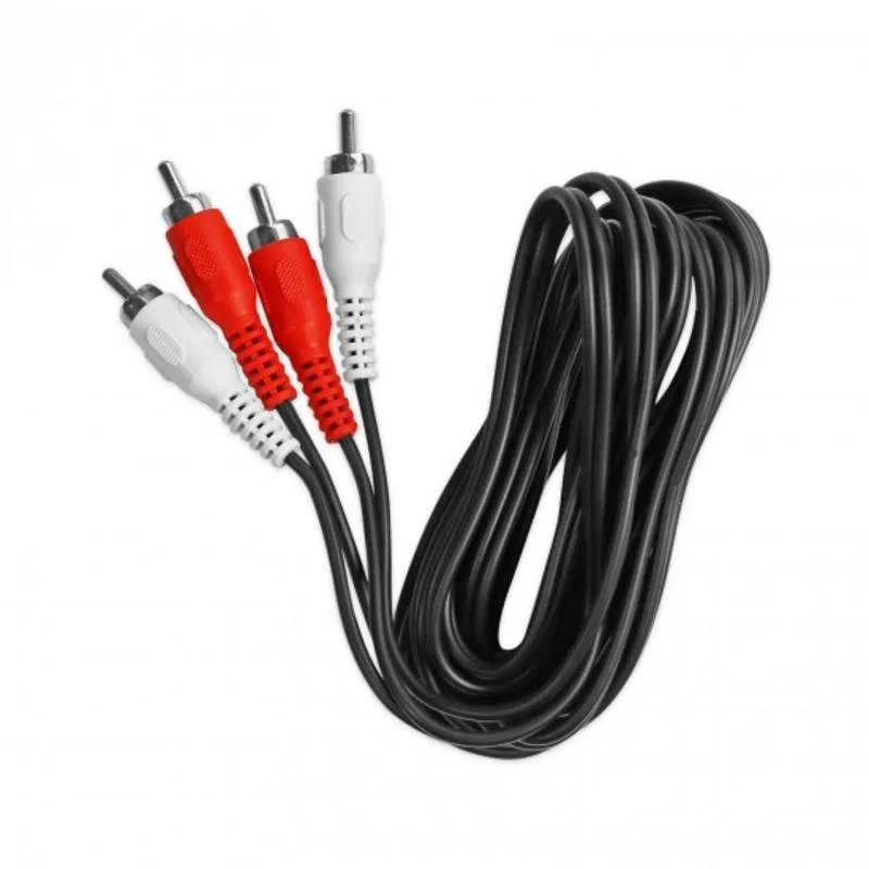 Cavo audio Ekon ECA2RCA18MM 2 x RCA Maschio 1,8 m Nero - immagine 1