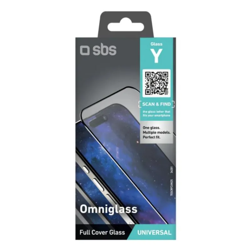 Protezione Schermo SBS Omniglass Y Vetro Temperato Universale - immagine 1