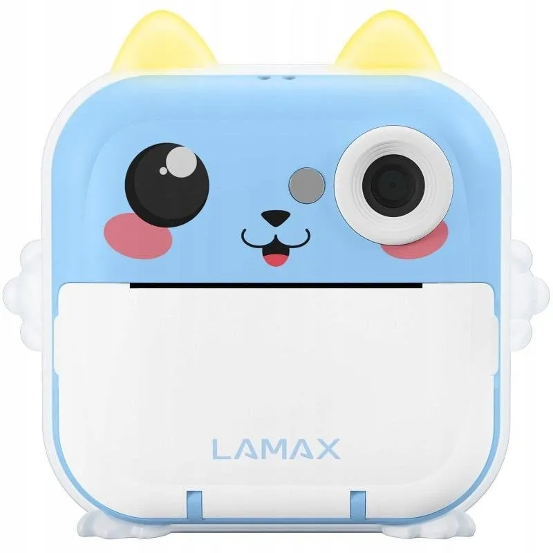 Fotocamera Istantanea Lamax InstaKid2 Plus Flash Bluetooth Schermo LCD Blu - immagine 1