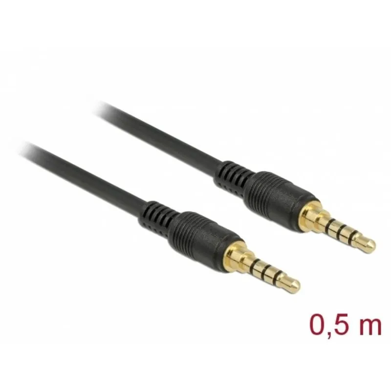 Cavo audio DeLock 85592 3,5 mm maschio/maschio 0,5 m - immagine 1