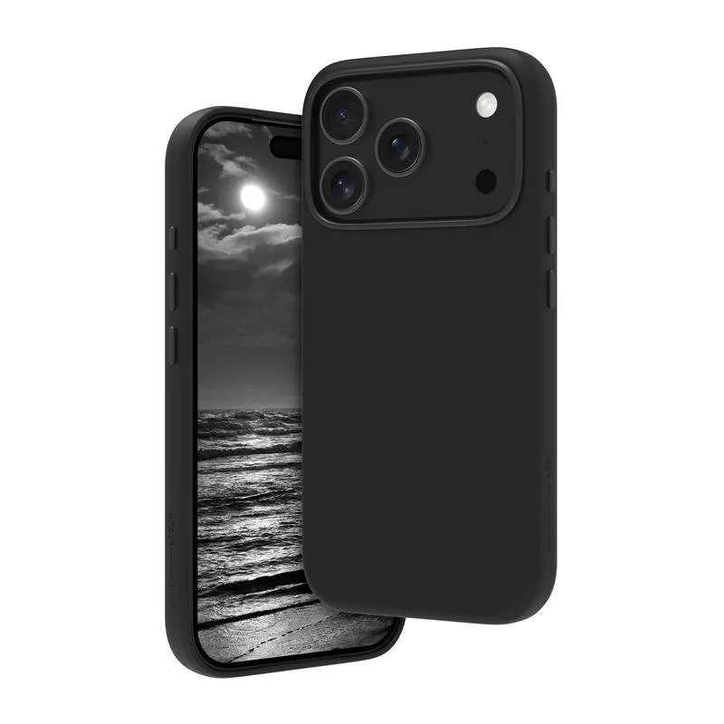 Custodia per cellulare dbramante1928 Cover microfibra nera per iPhone 17 Pro - immagine 1