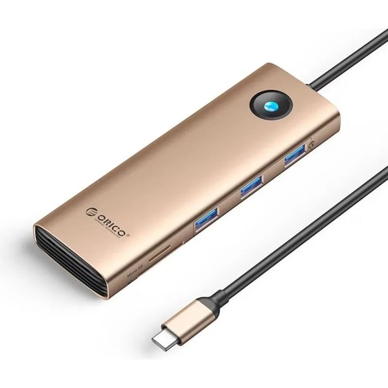 Docking USB-C Orico PW11 Rosa 9-in-1 100 W - immagine 1