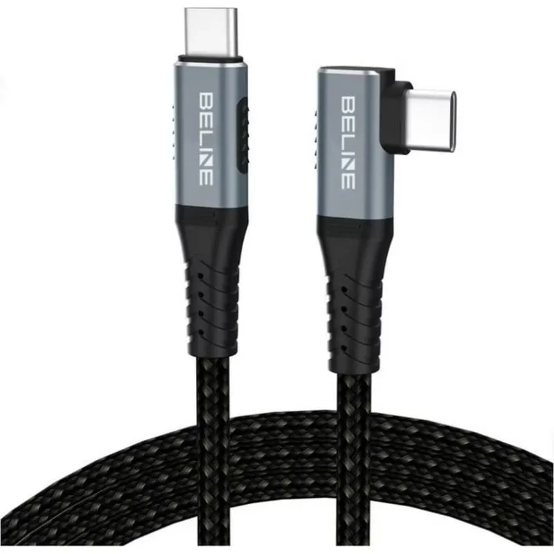 Cavo Thunderbolt 4 Beline USB-C Angolo 1m 40 Gbps 240W Nero - immagine 1