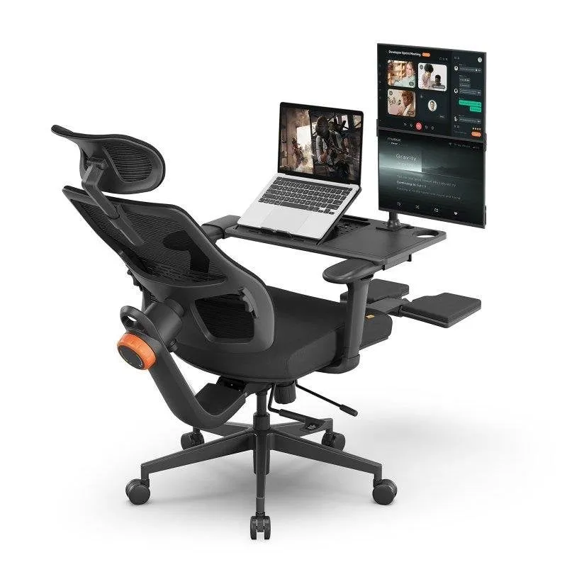 Sedia ergonomica Newtral MagicH-BP + LAPD-BLACK Scrivania smontabile - immagine 1