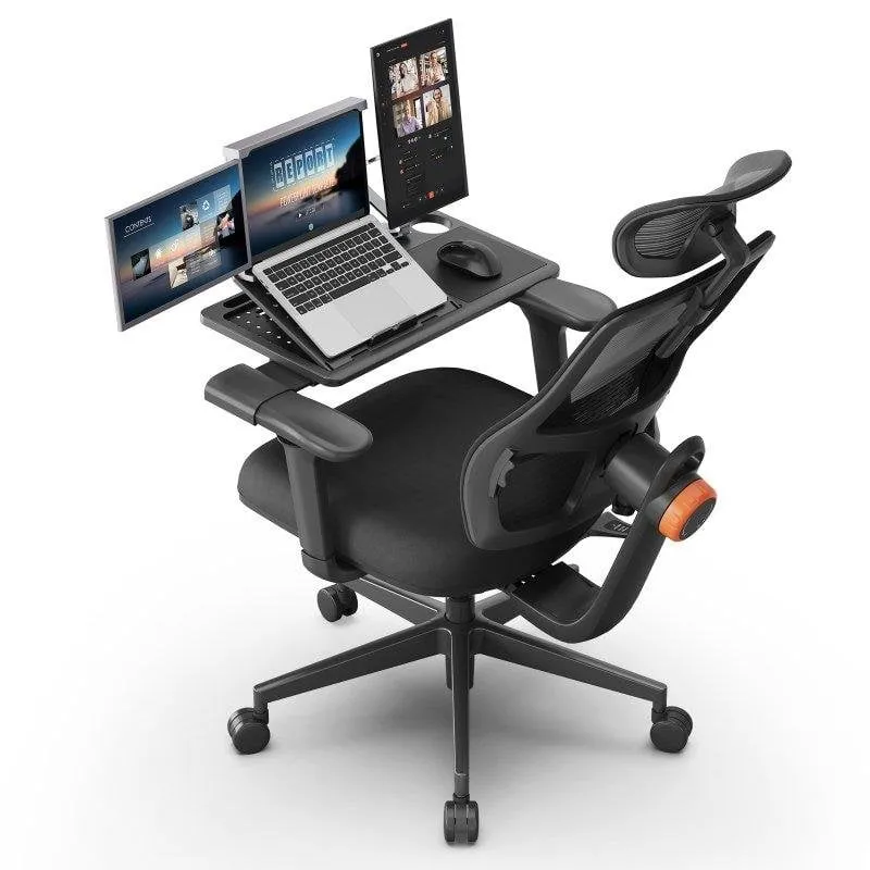 Sedia Ergonomica Newtral MAGICH003B + LAPD-BLACK con Scrivania Smontabile - immagine 1