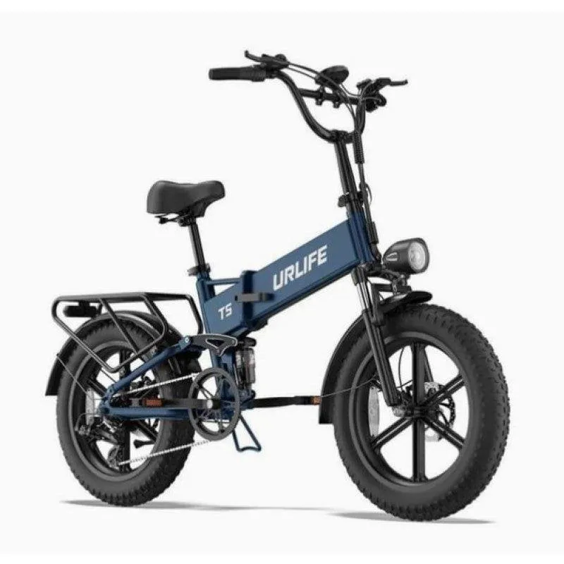 Bicicletta Elettrica URLIFE T5 Blu Batteria 48V 13Ah Pneumatici Fuoristrada 20 x 4.0 - immagine 1