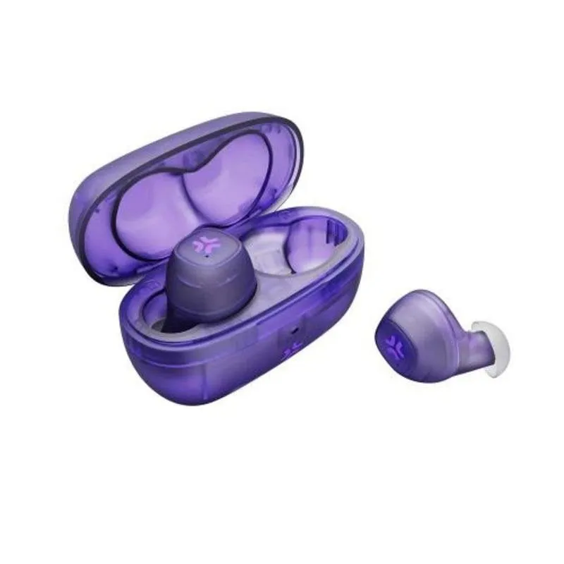 Auricolari Celly Bluetooth wireless con microfono, assistente vocale, autonomia 5h, viola - immagine 1