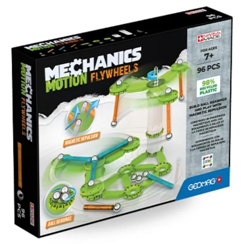 Geomag Mechanics Motion Flywheels 756 Set Magnetico Di Costruzione 96 pezzi - immagine 1