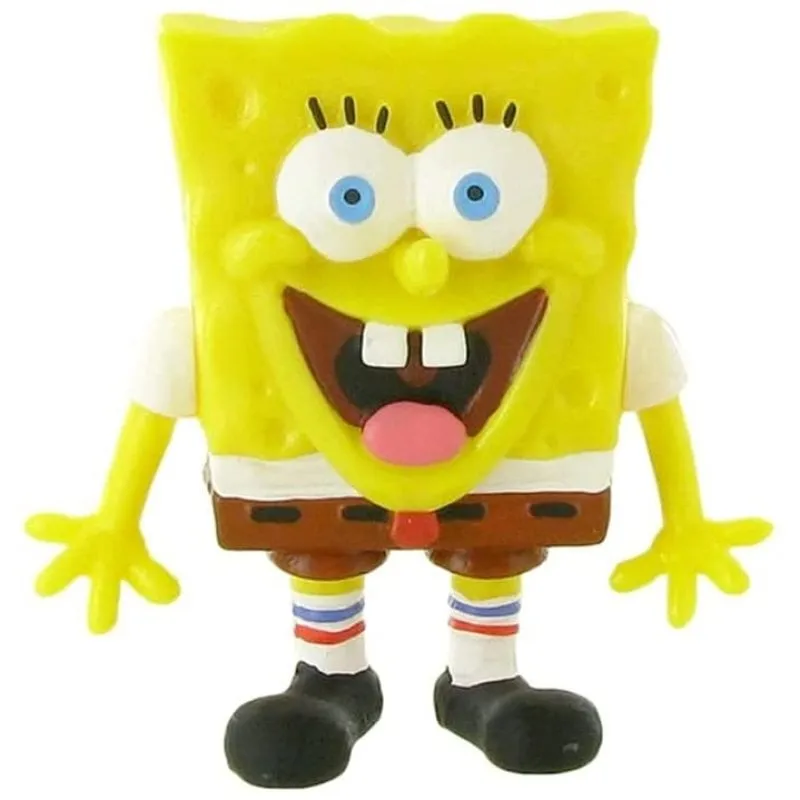 Figura Bob Esponja Comansi 6 cm Sorriso Collezione Mundo Series - immagine 1