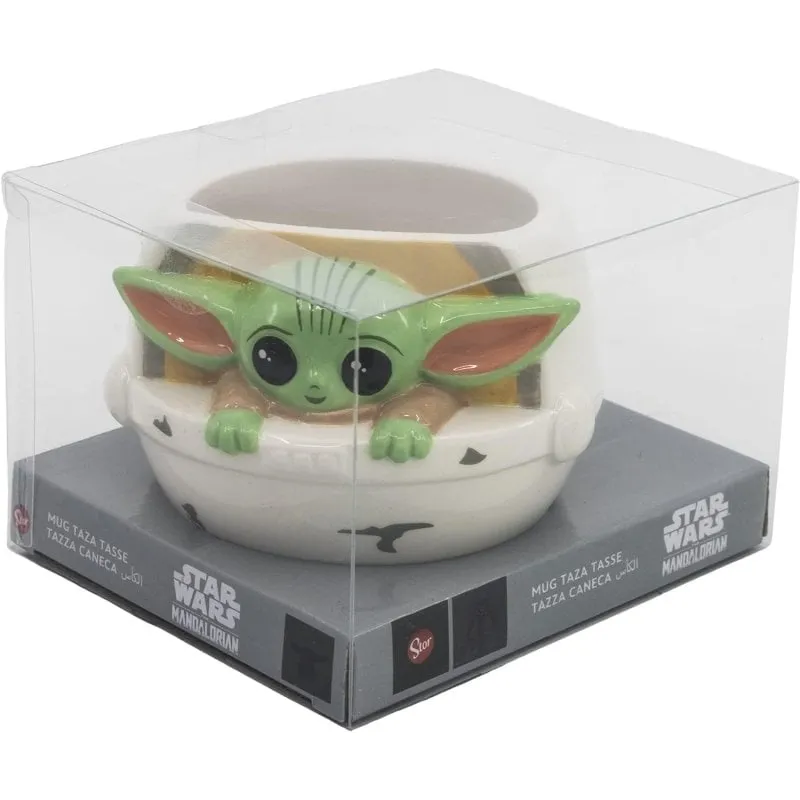 Tazza 3D Grogu Culla Star Wars The Mandalorian Ceramica 400 ml - immagine 1