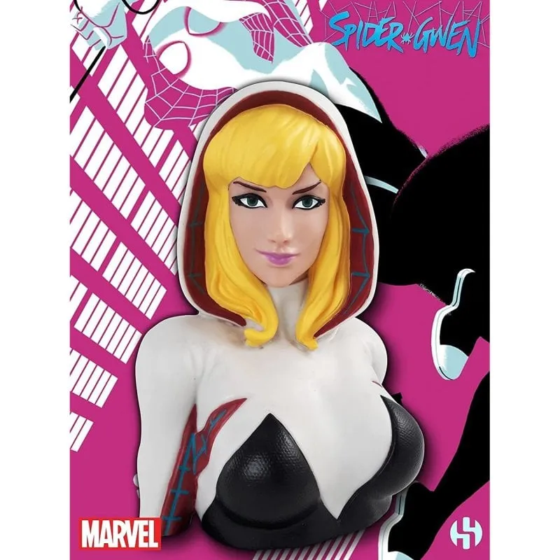 Salvadanaio Marvel Spider Gwen Deluxe Busto 20 cm PVC - immagine 1