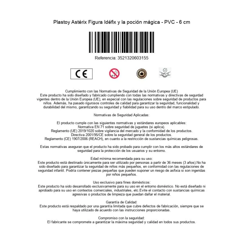 Figura Idéfix Astérix Obélix 6 cm Pozione Magica Collezionabile - immagine 1