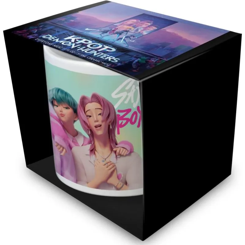 Tazza Saja Boys K-pop Demon Hunters Ceramica 315 ml Design Colorato - immagine 1