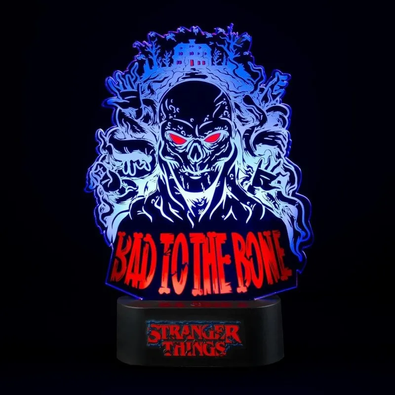 Lampada da Tavolo Stranger Things Bad To The Bone USB-C Batterie 16x22x5,6cm - immagine 1