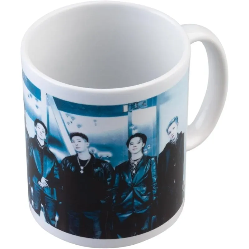 Tazza Ceramica BTS K-pop 350 ml Design Blu Collezione Mundo Series - immagine 1