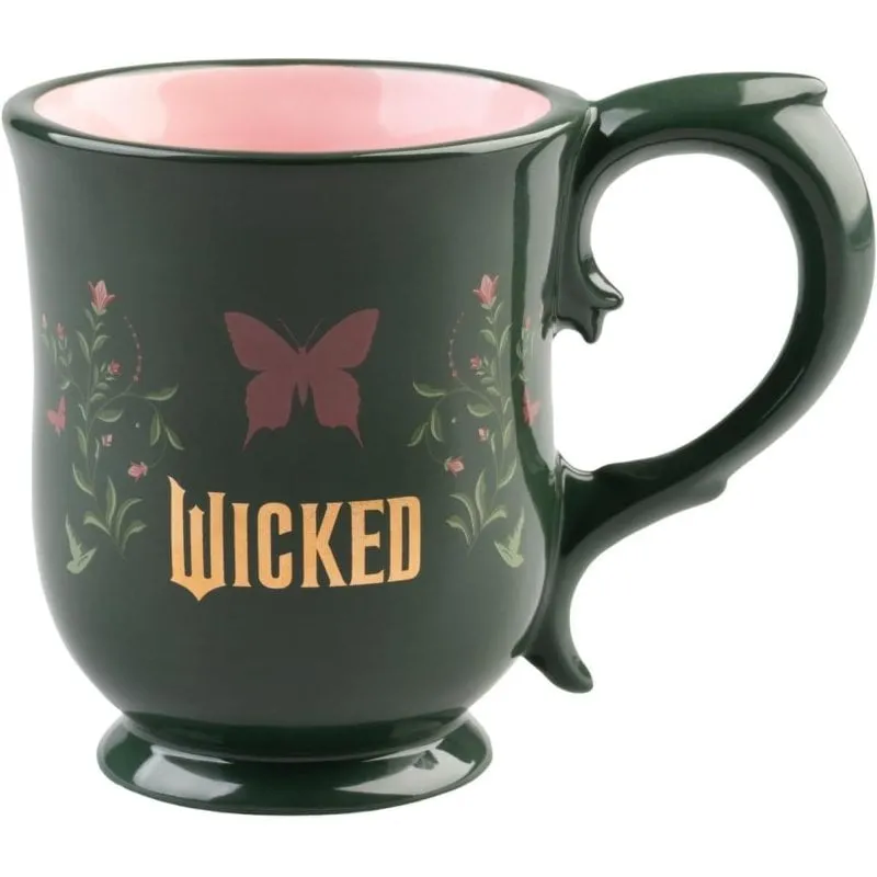Tazza Ceramica Wicked II Premium 350 ml Verde Rosa - immagine 1