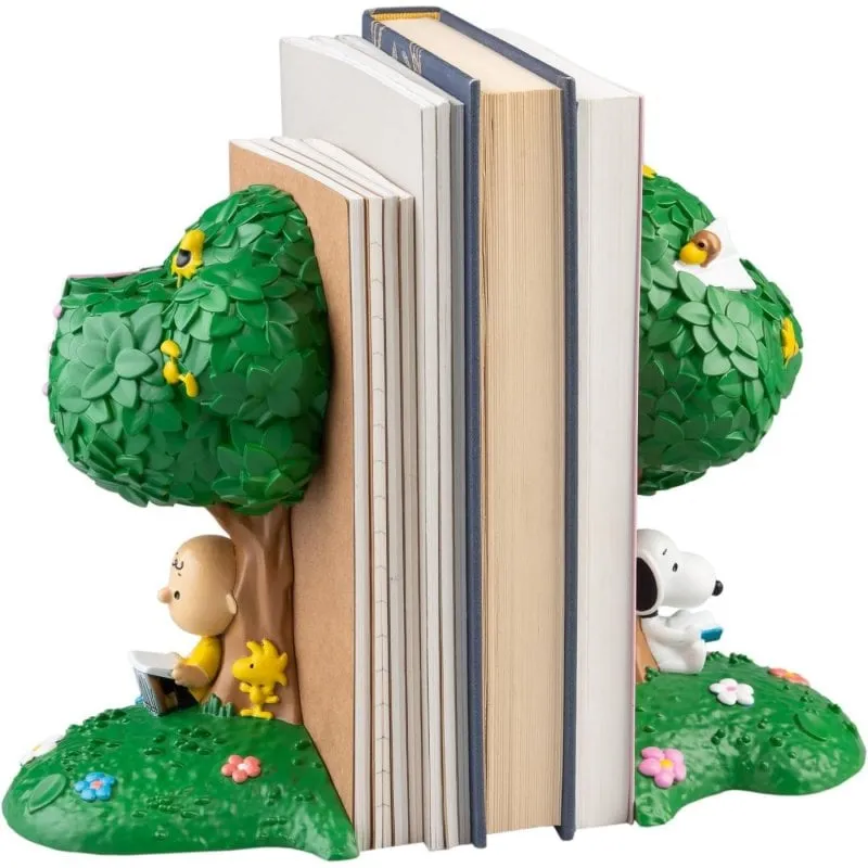 Fermalibri 3D Snoopy e Charlie Brown Resina Decorativo Peanuts - immagine 1
