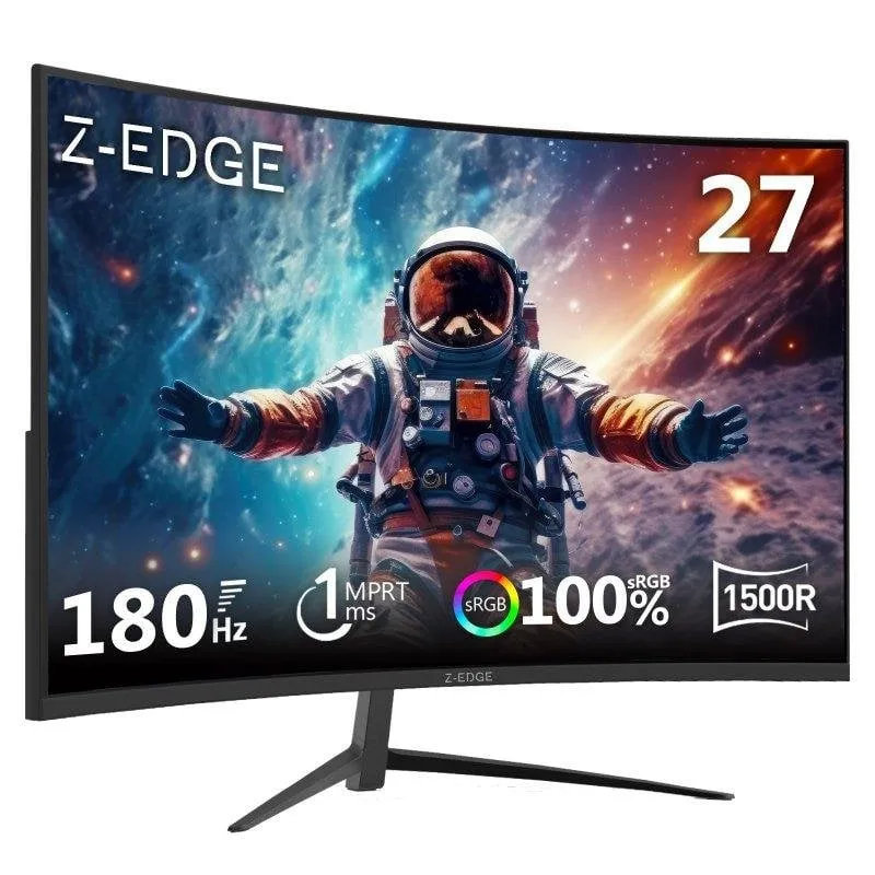 Monitor PC Z-Edge UG27 27" FullHD 200Hz VA Curvo 1ms FreeSync HDR10 - immagine 1
