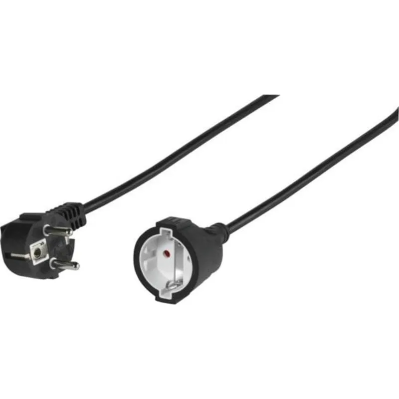 Multipresa Vivanco VVELEXTSCH3016K 1 presa Tipo F 3 m nera 1,5 mm² - immagine 1