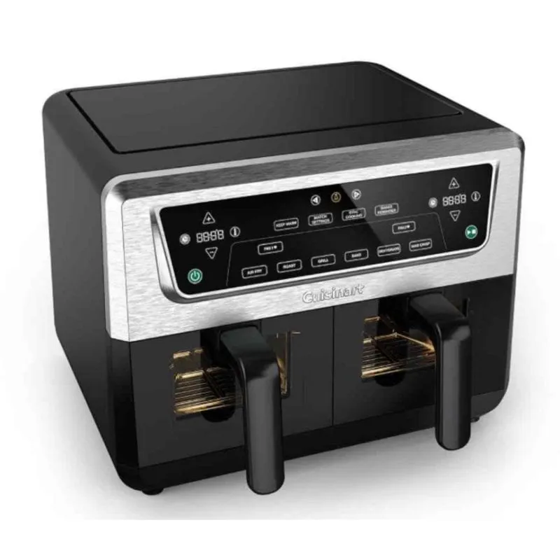 Friggitrice ad Aria Cuisinart AFD10XSSE Doppio Cestello 10,4L 2400W con Timer - immagine 1