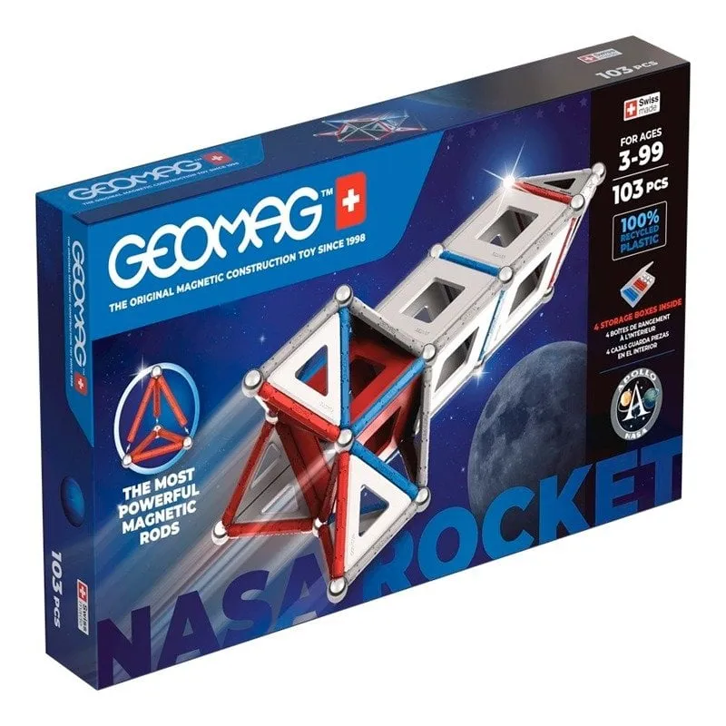 Geomag Classic Panels Cohete Nasa Di Costruzione Magnetica 103 pezzi - immagine 1