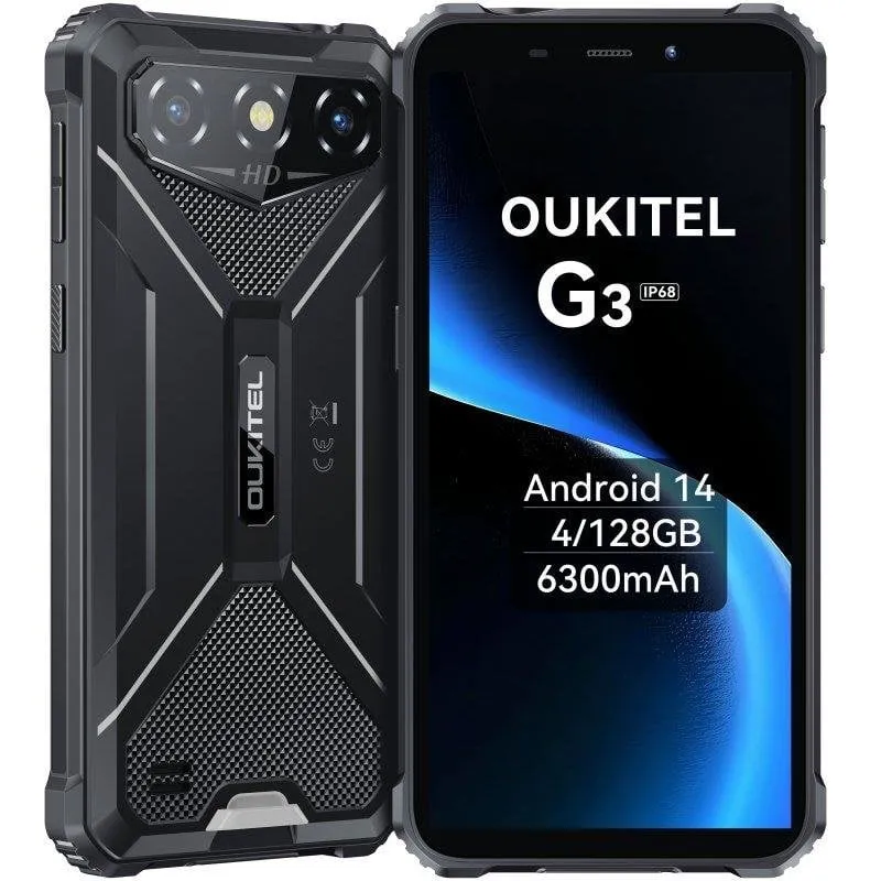 Oukitel G3 4G 4GB 6" 128GB Nero Batteria lunga durata - immagine 1