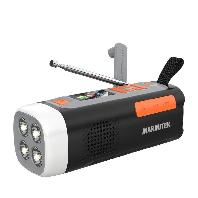 Radio di Emergenza Marmitek RESQ 200 DAB+/FM Bluetooth Pannello Solare 4500 mAh - immagine 1