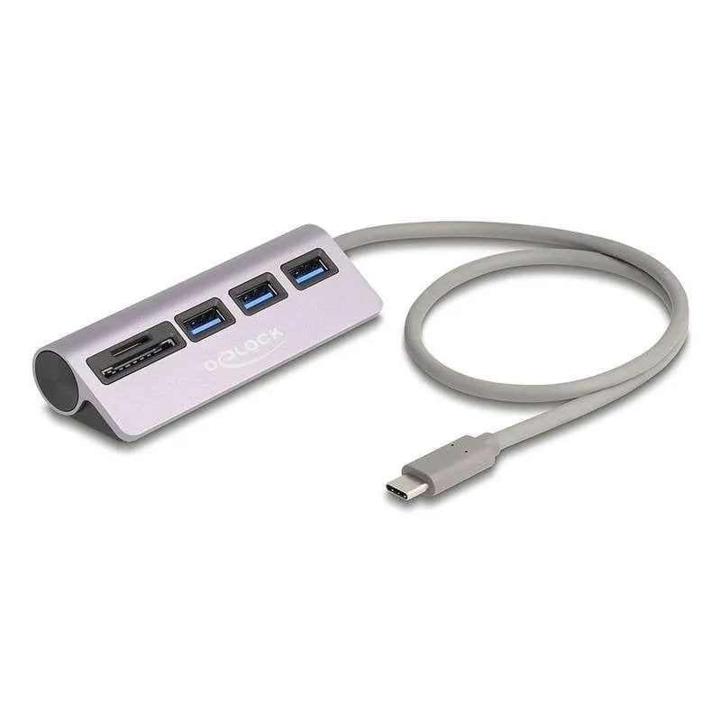 Hub USB DeLock 64292 USB-C 3 porte USB 3.0 e slot SD/MicroSD - immagine 1