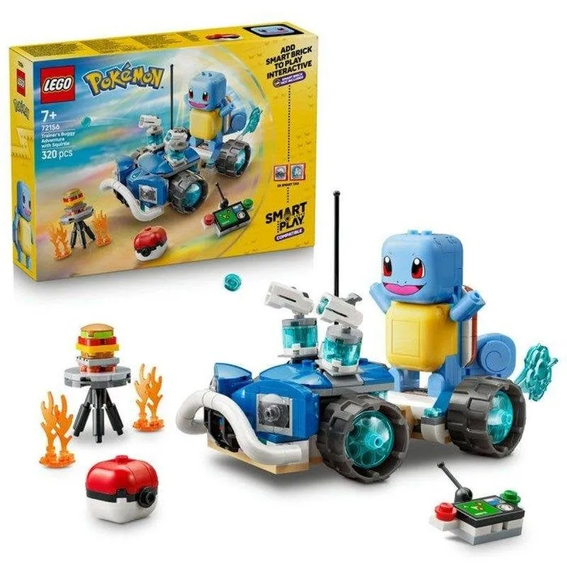 LEGO Pokémon Smart Play Carapuce E Buggy Del Allenatore 72156 320 pezzi - immagine 1