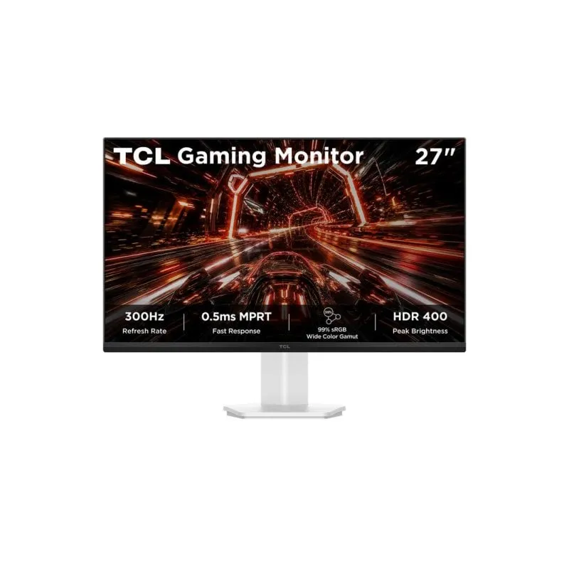 Monitor PC TCL 27P1AD 27" FullHD 300Hz IPS HDR400 FreeSync Premium 0,5 ms Bianco - immagine 1