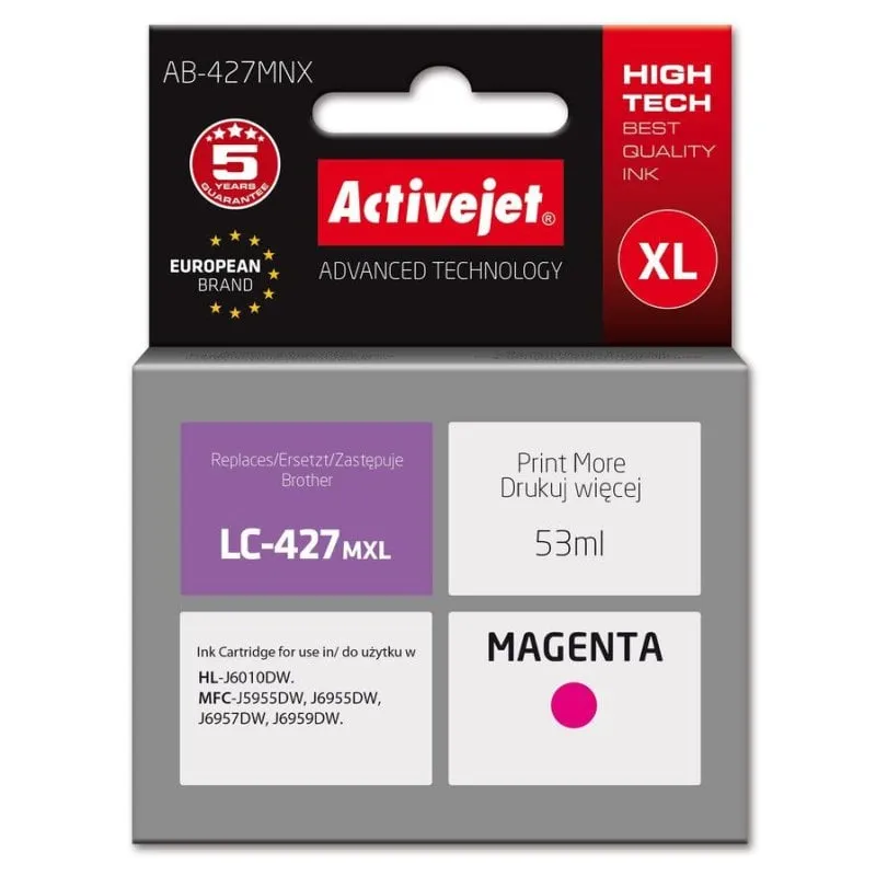 Cartuccia di inchiostro Activejet AB-427MNX Magenta Brother - immagine 1