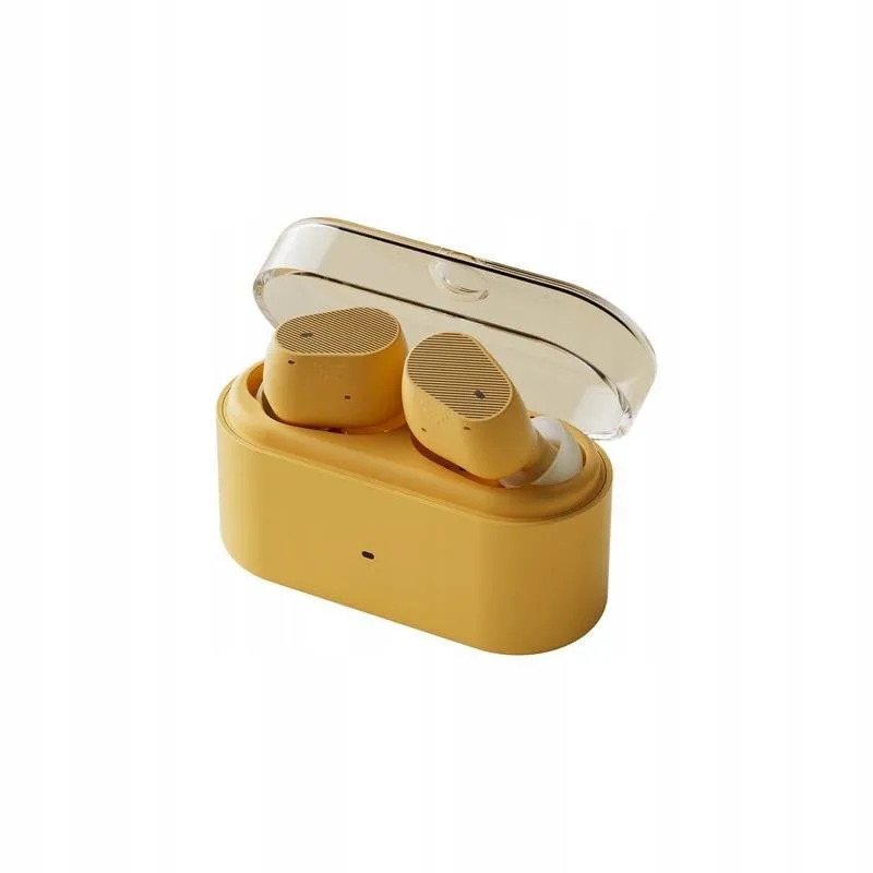 Auricolari MoonDrop Pudding Bluetooth 6.0 wireless con cancellazione rumore ANC giallo dorato - immagine 1