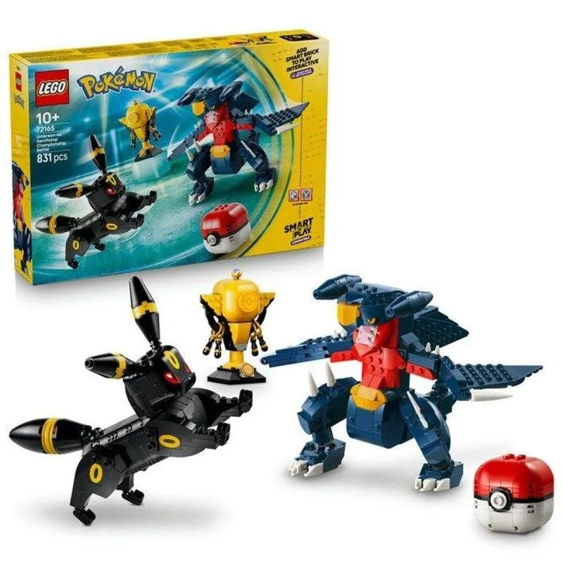 LEGO Pokémon Smart Play 72165 Battaglia Noctali e Carchacrok 831 pezzi - immagine 1