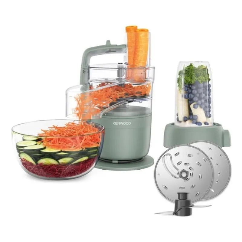 Robot da cucina Kenwood MultiPro Go FDP23.380GR 1,3 L verde 900 W compatto - immagine 1