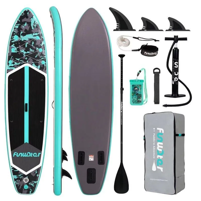 Piattaforma SUP Funwater SUPFW32C Camouflage Verde-Nero 350 x 83 x 15 cm - immagine 1