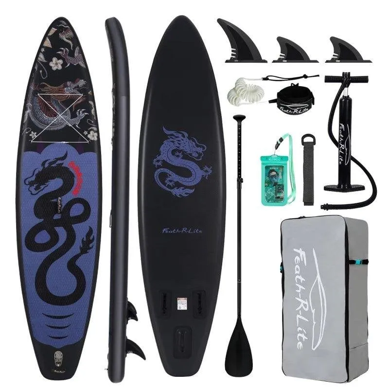 Piatto SUP Funwater Drago Nero 350x83x15 cm 180 kg - immagine 1