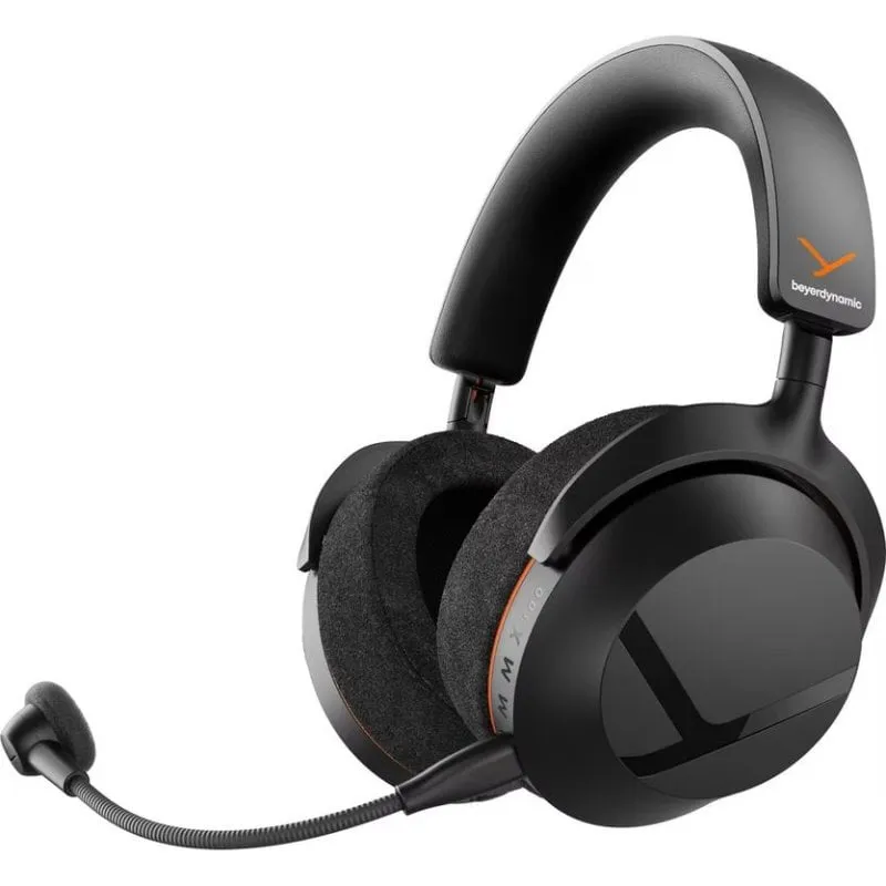 Cuffie Beyerdynamic MMX 100 wireless Bluetooth con microfono e bassa latenza, nere - immagine 1