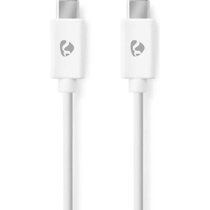 Cavo USB-C Nedis CCGL60700WT10 1m 60W Power Delivery Bianco - immagine 1