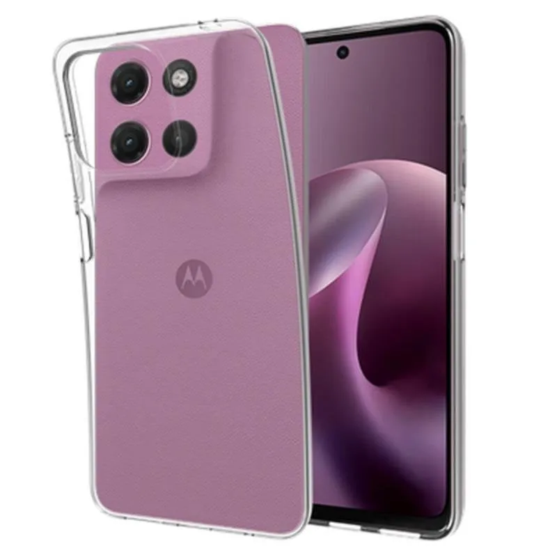 Custodia trasparente TPU Just in Case Cover per Motorola Moto G17 e G17 Power - immagine 1