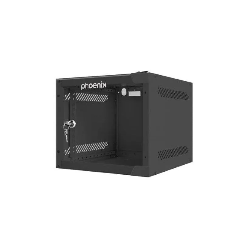 Armadio Rack a muro Phoenix PHTN104U 4U 10 pollici acciaio IP20 nero - immagine 1