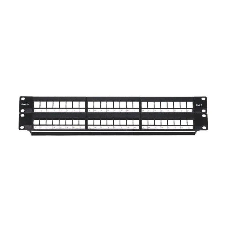 Patch Panel Phoenix CAT6 UTP 48 Porte 1U - immagine 1