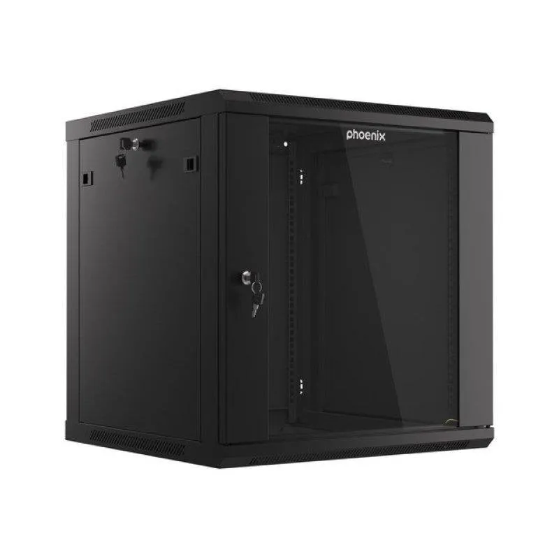 Armadio Rack Phoenix PHTN712U600 12U 600x600x640 19" Nero - immagine 1