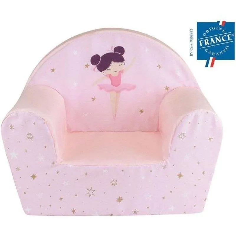 Poltrona bambino Fun House Ballerina Rosa Seduta in schiuma - immagine 1