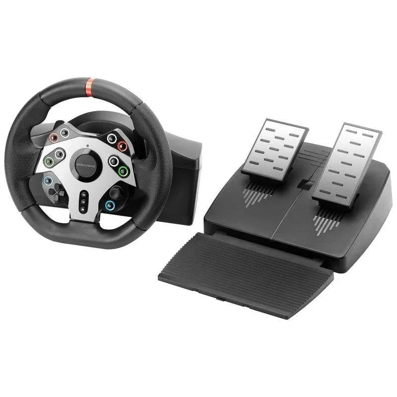 Volante gaming Mars Gaming MWH-RSXTWO 270° DriveSense Pedaliera XL - immagine 1