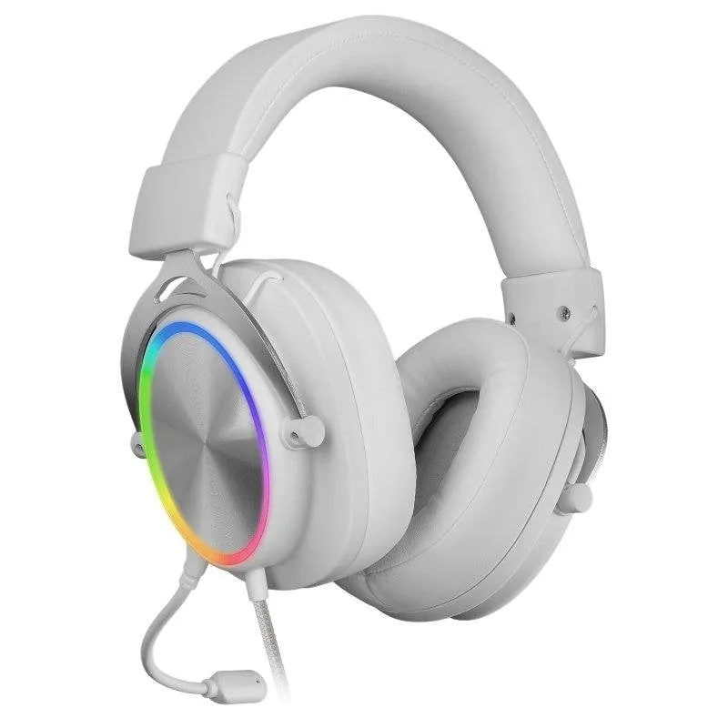 Cuffie Mars Gaming MH-FORGE cablate Jack 3,5 mm RGB bianche gaming - immagine 1